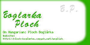 boglarka ploch business card